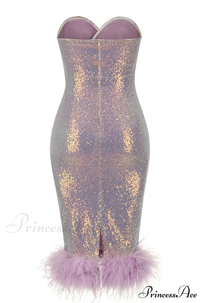 Bella Bandeau Stylish Midi Dress