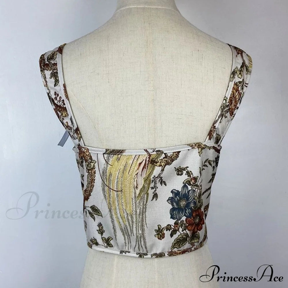 Blouse High Flowered Street Halter Top Design Designer for - Party Corset - Clubwear