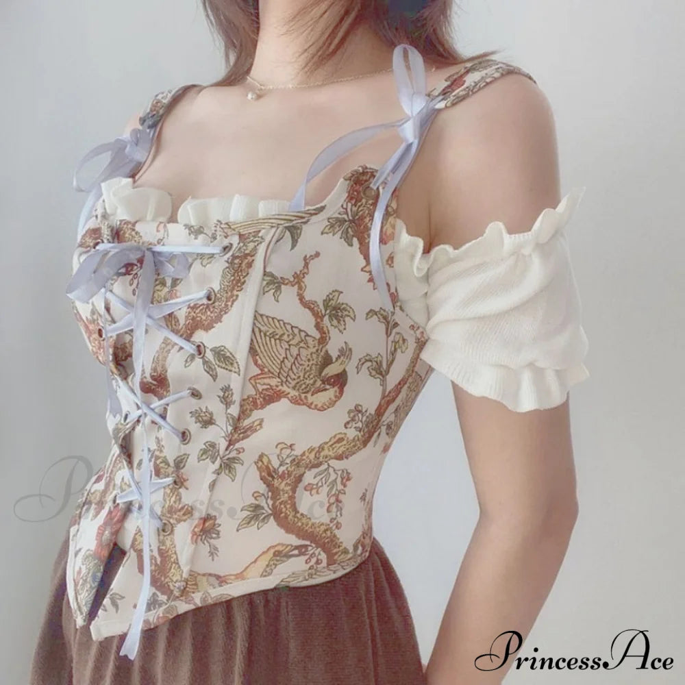 Blouse High Flowered Street Halter Top Design Designer for - Party Corset - Clubwear