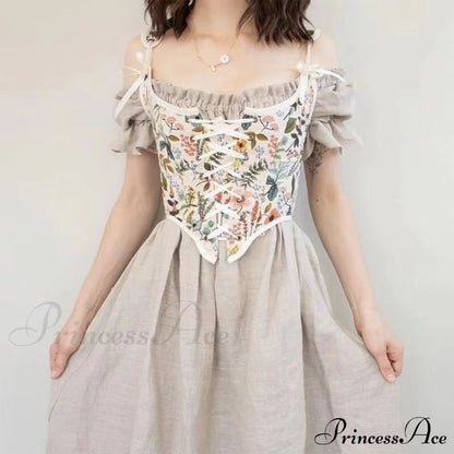 Blouse High Flowered Street Halter Top Design Designer for - Party Corset - Clubwear