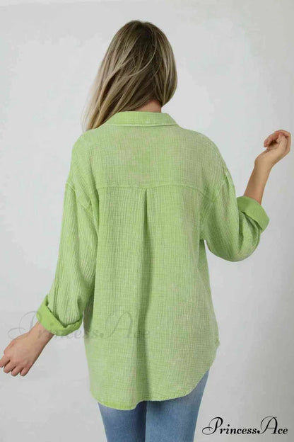 Blouse Textured With Buttons