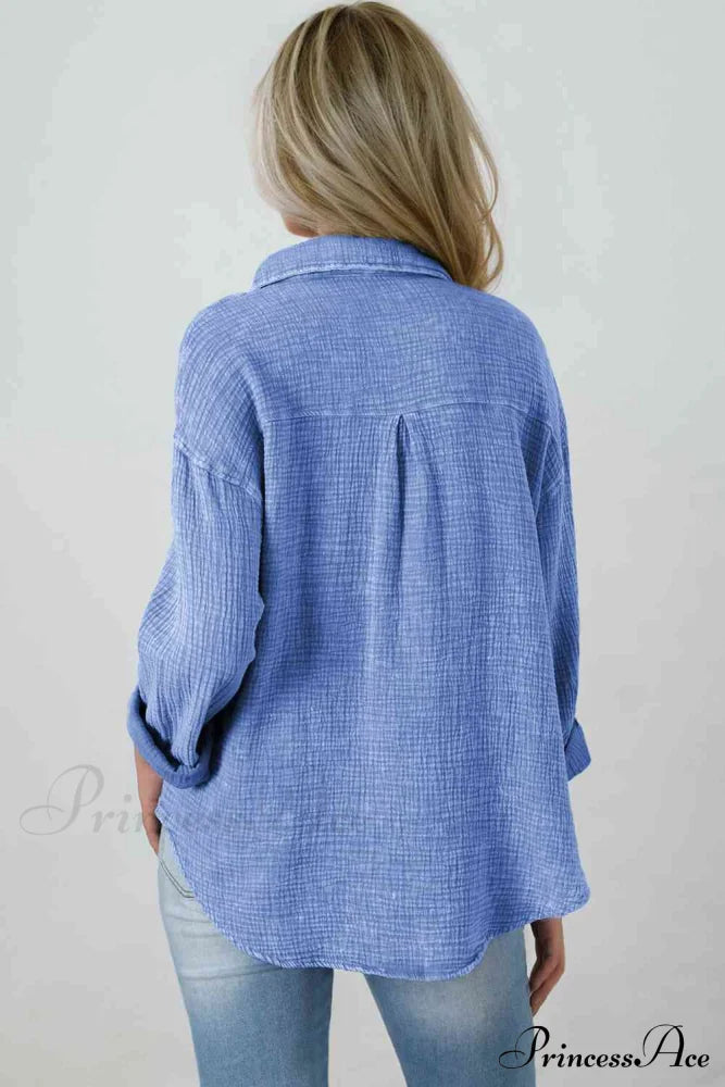 Blouse Textured With Buttons