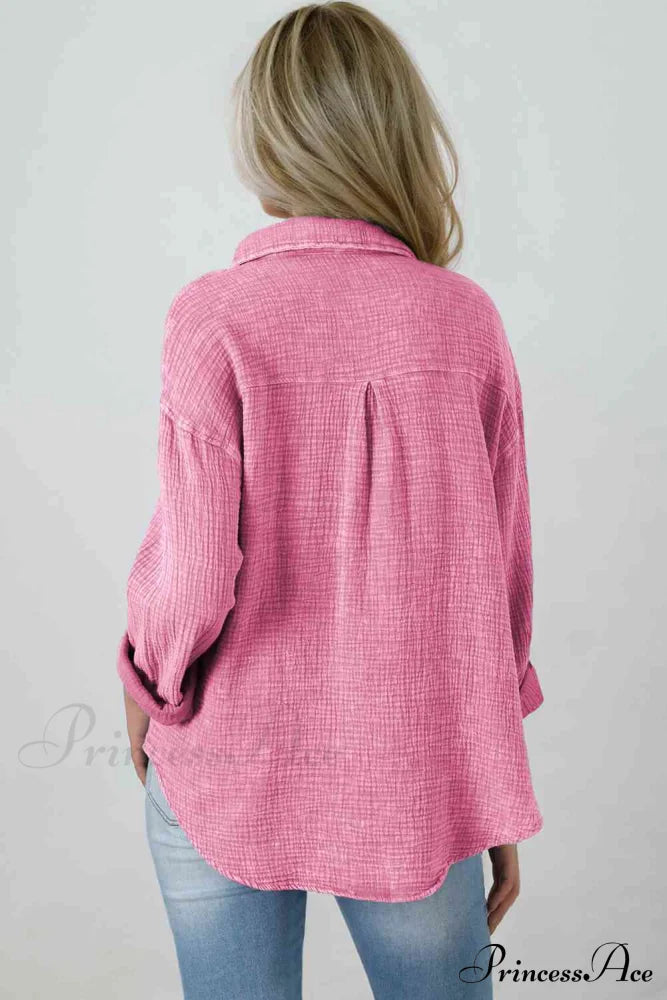 Blouse Textured With Buttons
