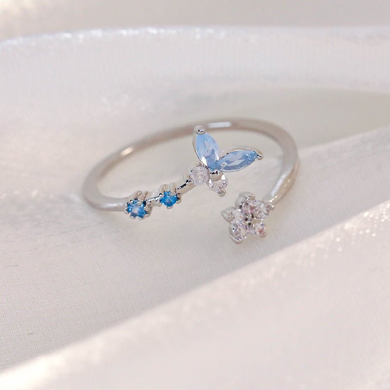 Blue Butterfly Ring