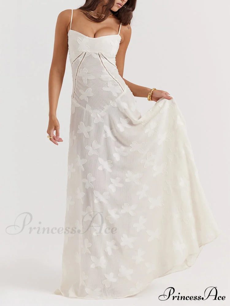 Blush of Elegance Charming Lace Maxi Dress