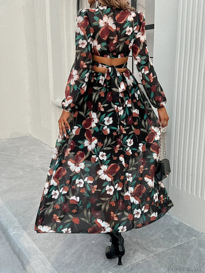 Beach Deep V Neck Maxi Dress