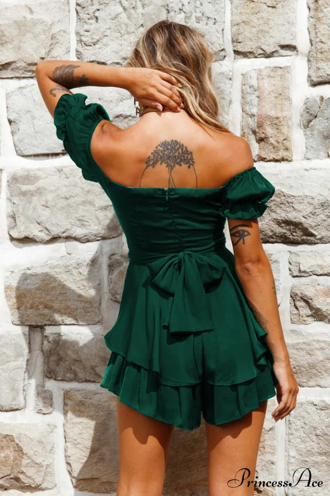 Off Stylish Shoulder Romper