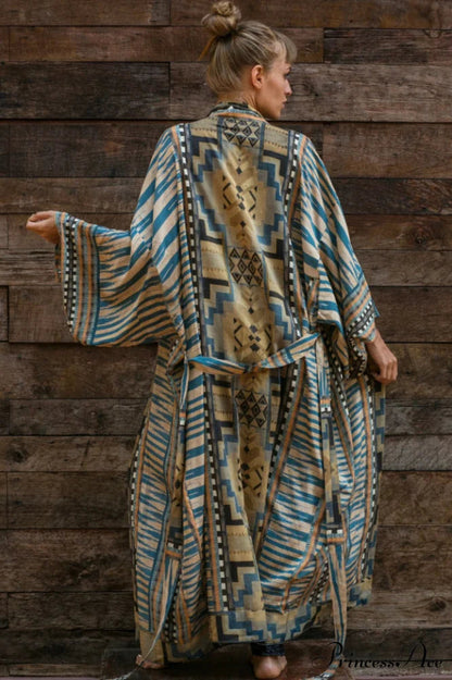 Tie Stylish Dye Kimono Blouse