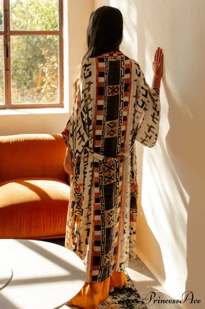 Tie Stylish Dye Kimono Blouse