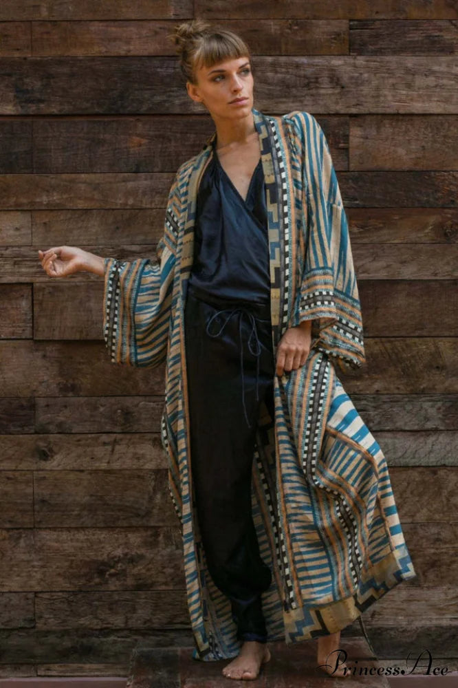 Tie Stylish Dye Kimono Blouse