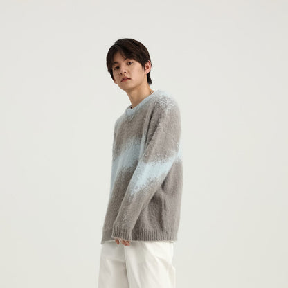 Abstract Pattern Knit Sweater