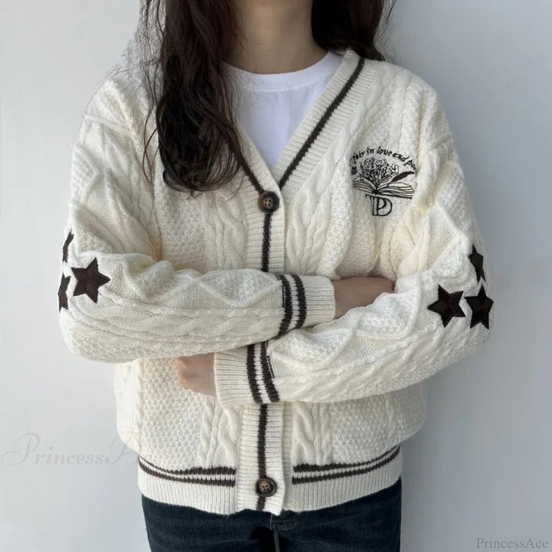 Book Ttpd Embroidered V-neck Cardigan