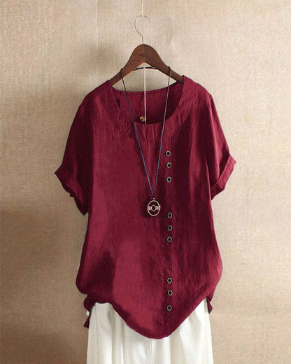 Beatrice | ’s Summer Button Detail Blouse