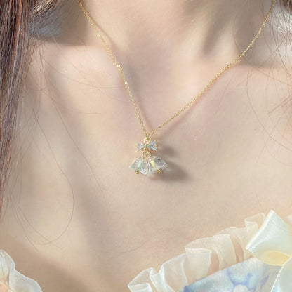 Bow and Bell Necklace