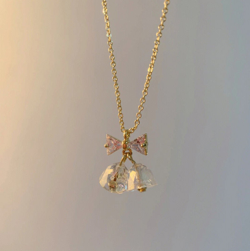 Bow and Bell Necklace