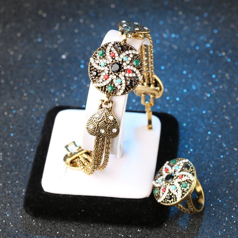 Colorful Star Design Bracelet and Ring Set