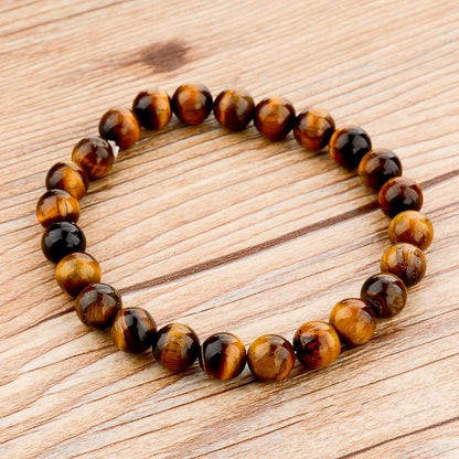 Elastic Rope Natural Stone Bracelet