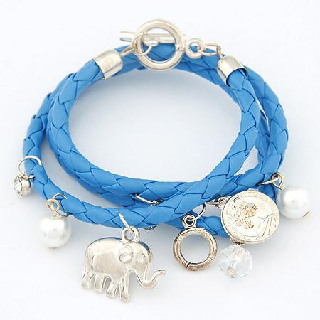 Elephant Statement Charm Bracelet