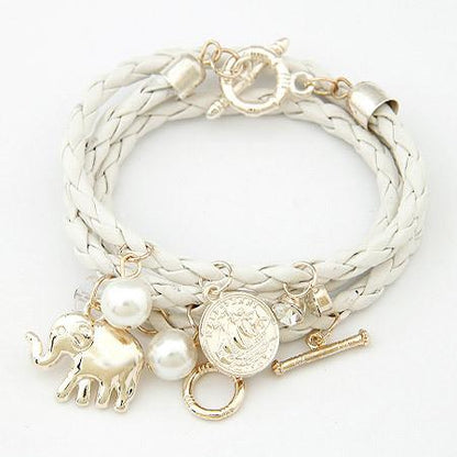 Elephant Statement Charm Bracelet