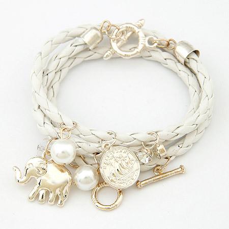 Elephant Statement Charm Bracelet