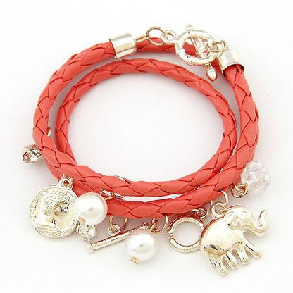 Elephant Statement Charm Bracelet