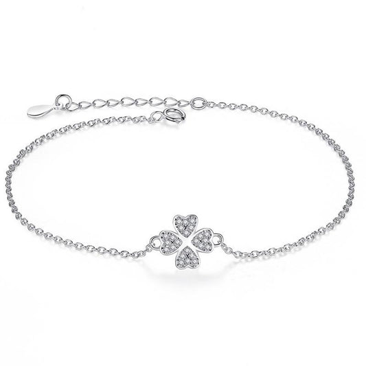 Four Leaf Clover Charm Bracelet