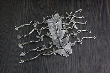 Style Butterfly Thai Silver Bracelet
