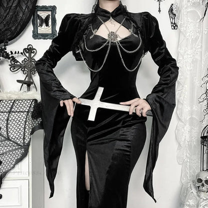 Bright Sleeve Lace Up Mysterious Blouse