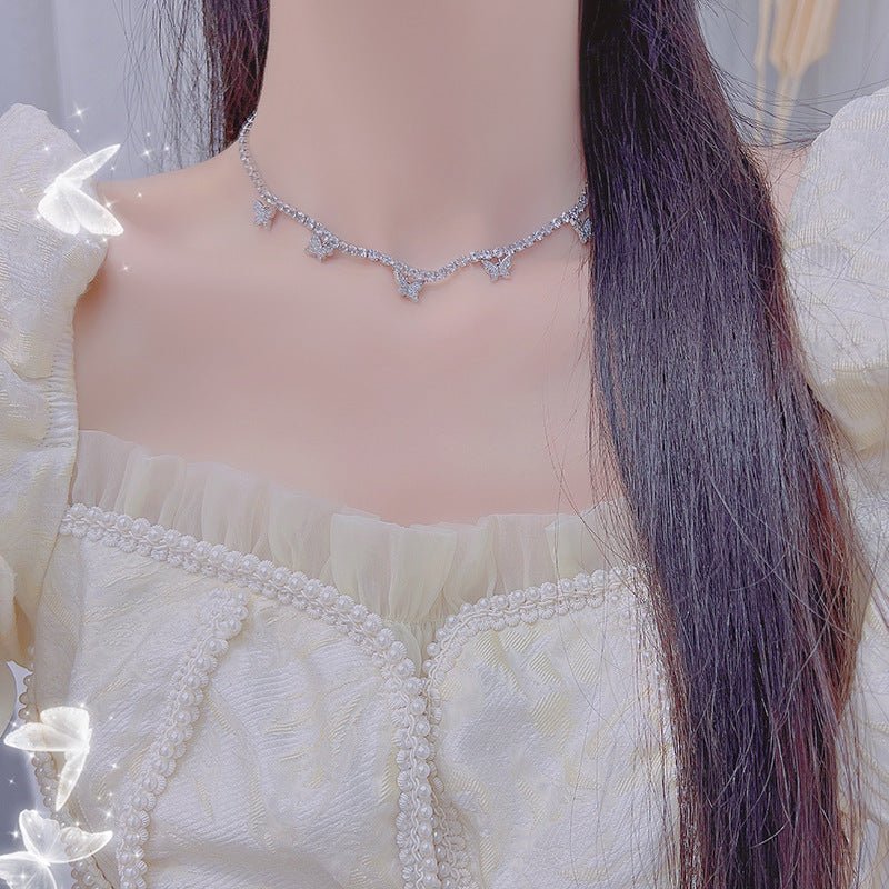 [] Odette Butterfly Choker Necklace