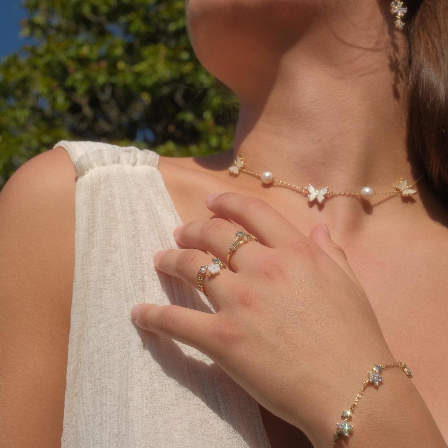 Tracey Butterfly Choker Necklace