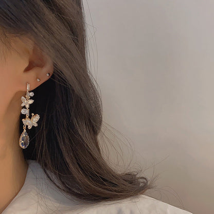 Yolanda Butterfly Drop Earrings