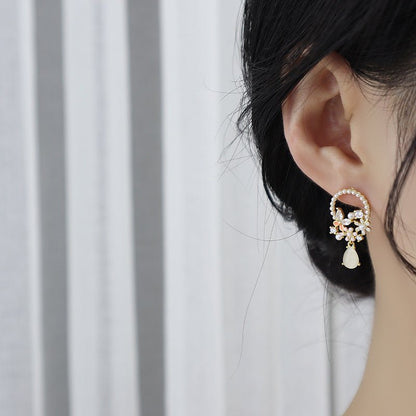 Lyric Butterfly Flower Earrings