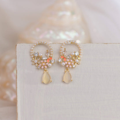 Lyric Butterfly Flower Earrings