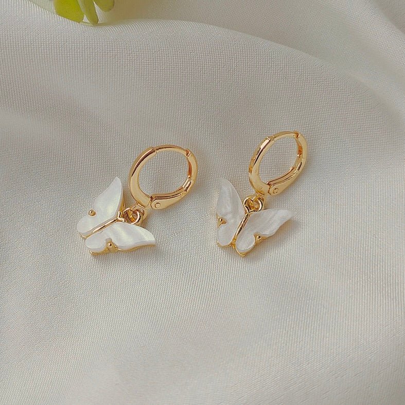 Butterfly Huggie Earrings