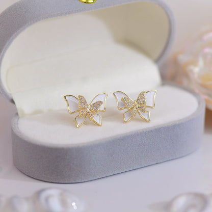 Mindy Butterfly Stud Earrings