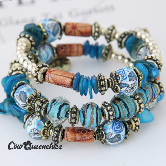 Shell Clay Bracelet