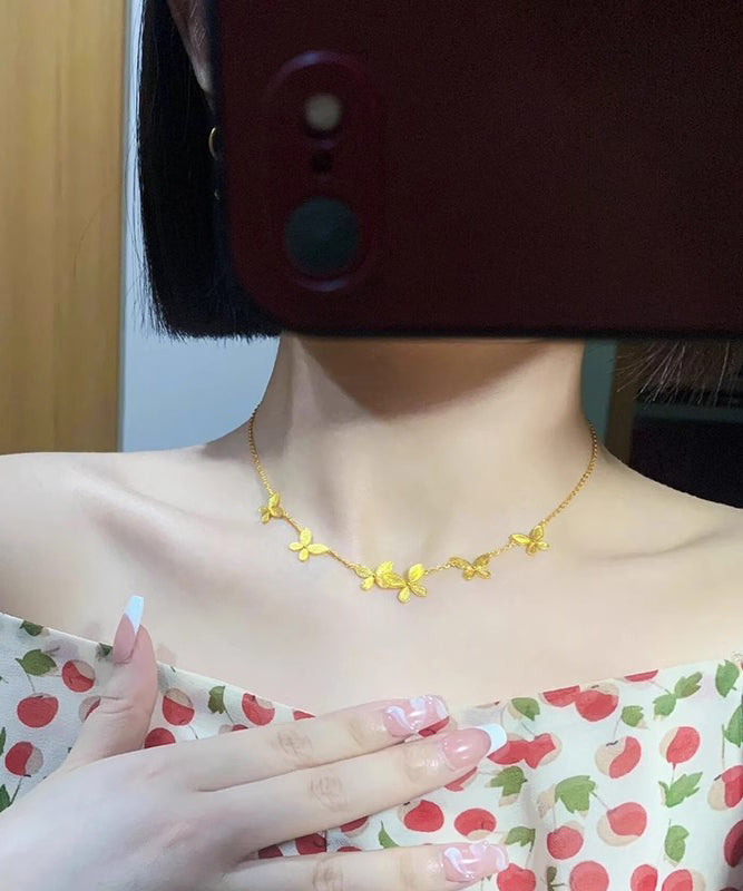 Gold Sterling Silver Overgild Princess Necklace
