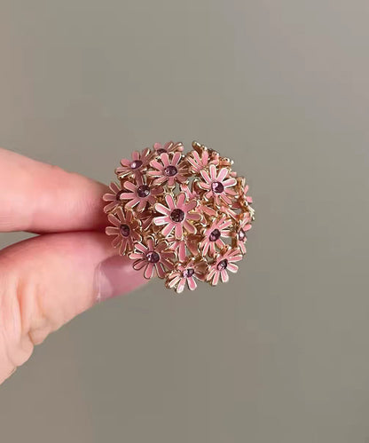 Fine Pink Open Mouth Alloy Rings