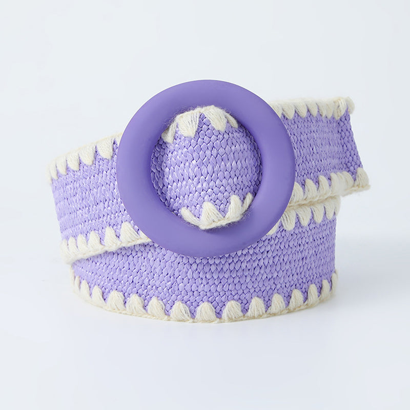 Sweet Color Block Contrast Belts