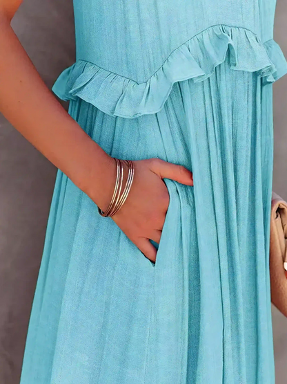 Megan | Ruffle Maxi Dress