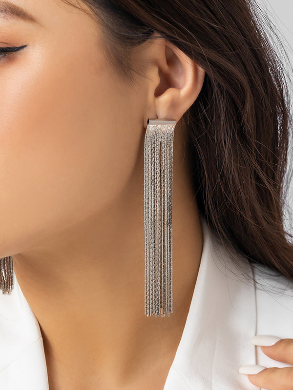 Color Tasseled Earrings Accessories