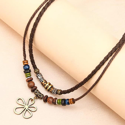 Flower Beaded Necklace