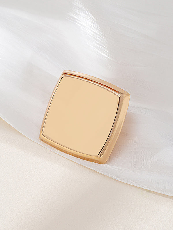 Geometric Shiny Color Rings Accessories