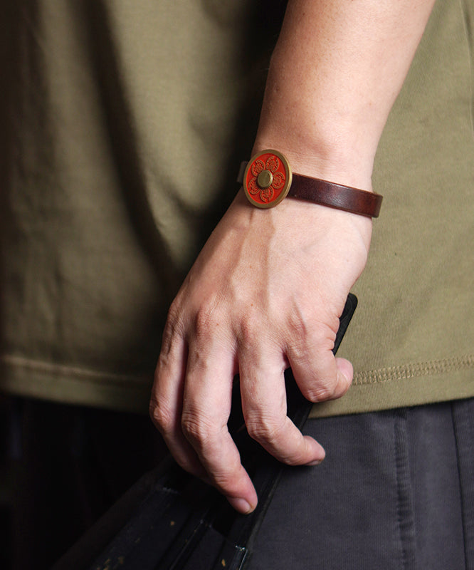 Red Leather Cinnabar Watches