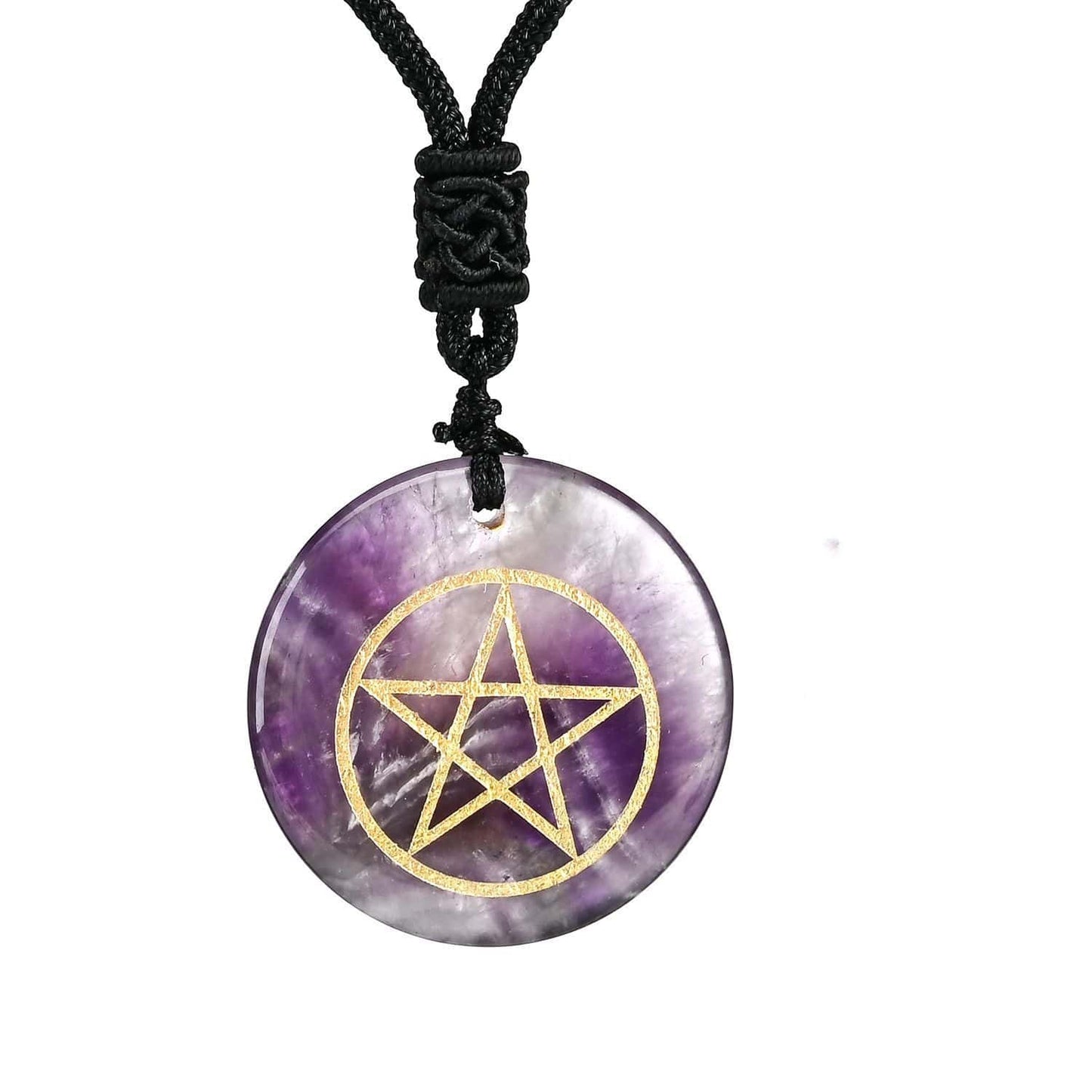 Natural Crystals Pentacle Necklace