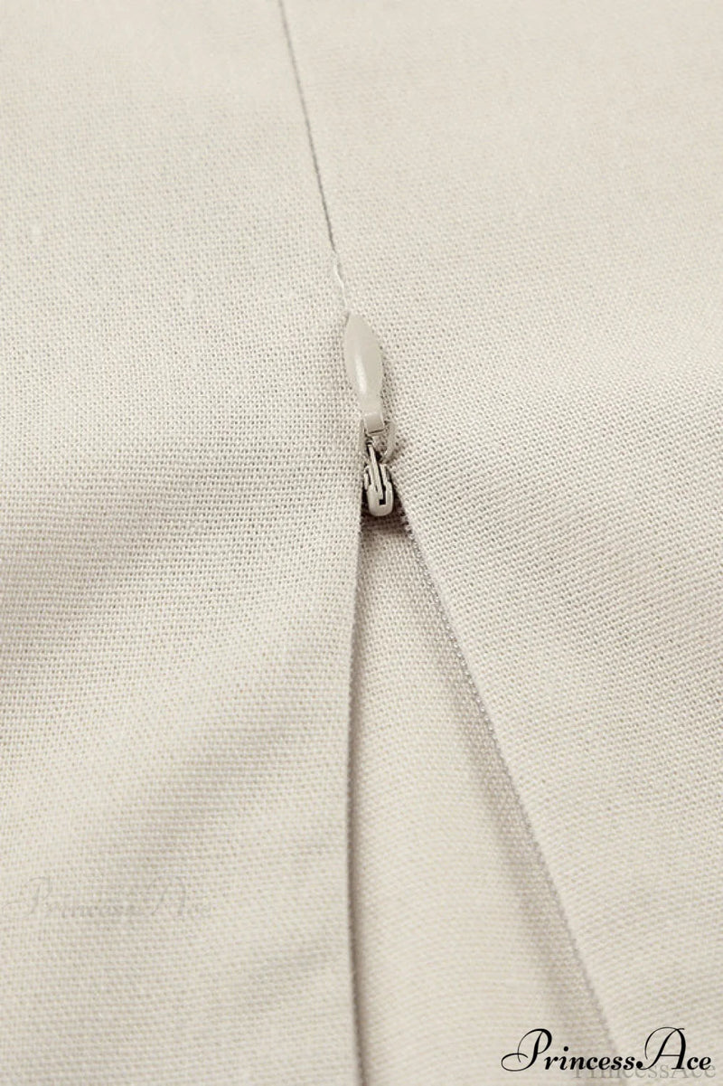 Cami Cotton Linen Loose a Line Maxi Dress