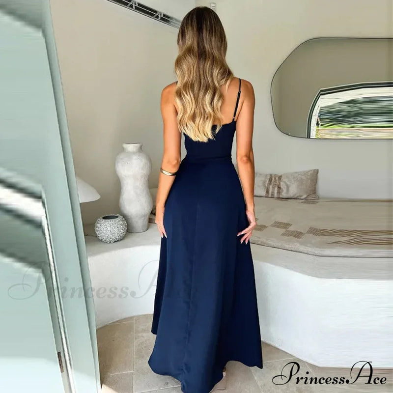 Cami Tie Up Charming Maxi Dress