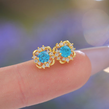 Capri Oceanlight Stud Earrings