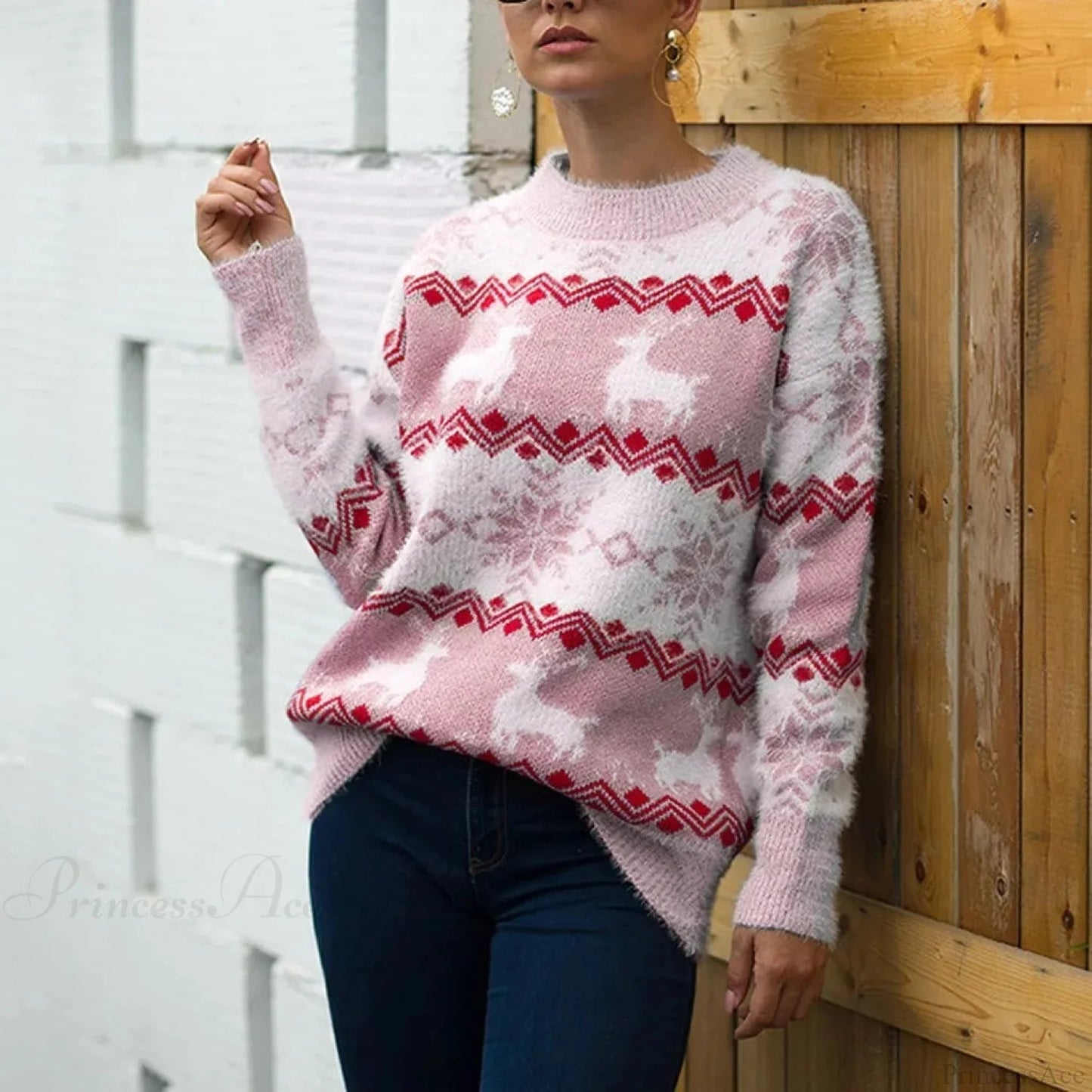 Christmas Sweater for Couples - Loose Knitwear Warm Thicken Matching
