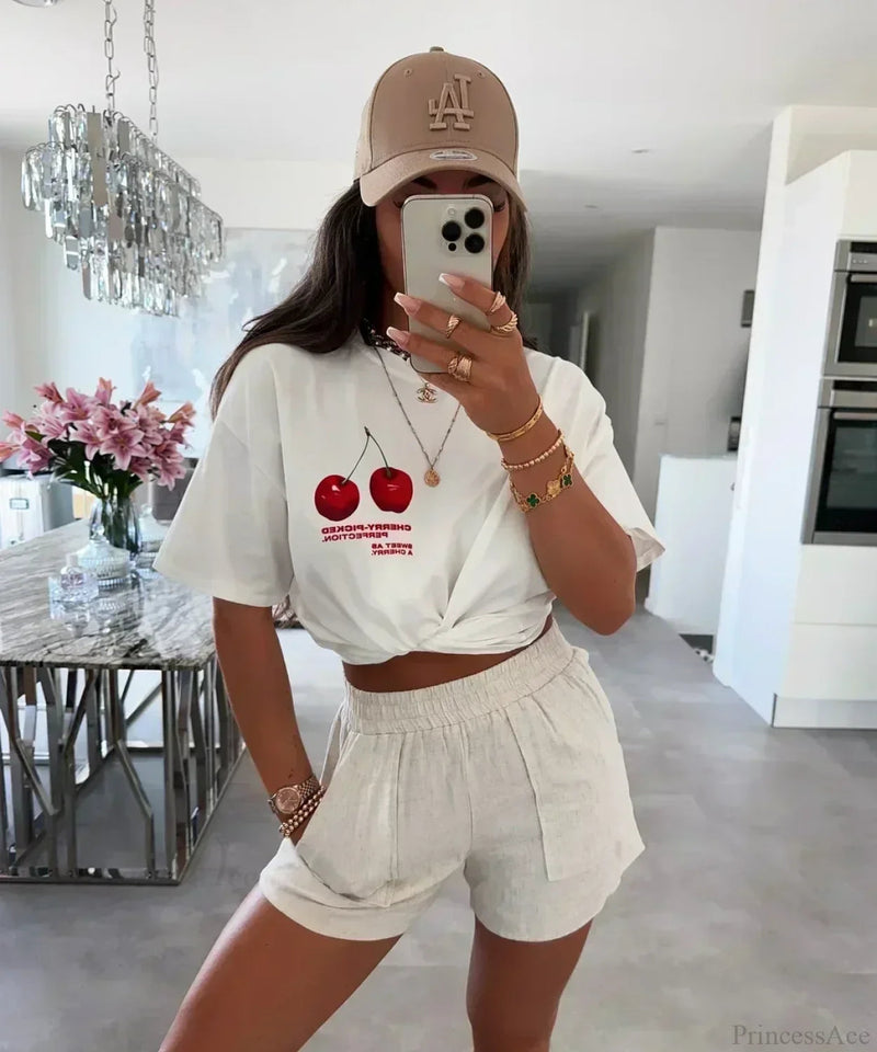 Harajuku Passionate Logo Graphic T-shirt